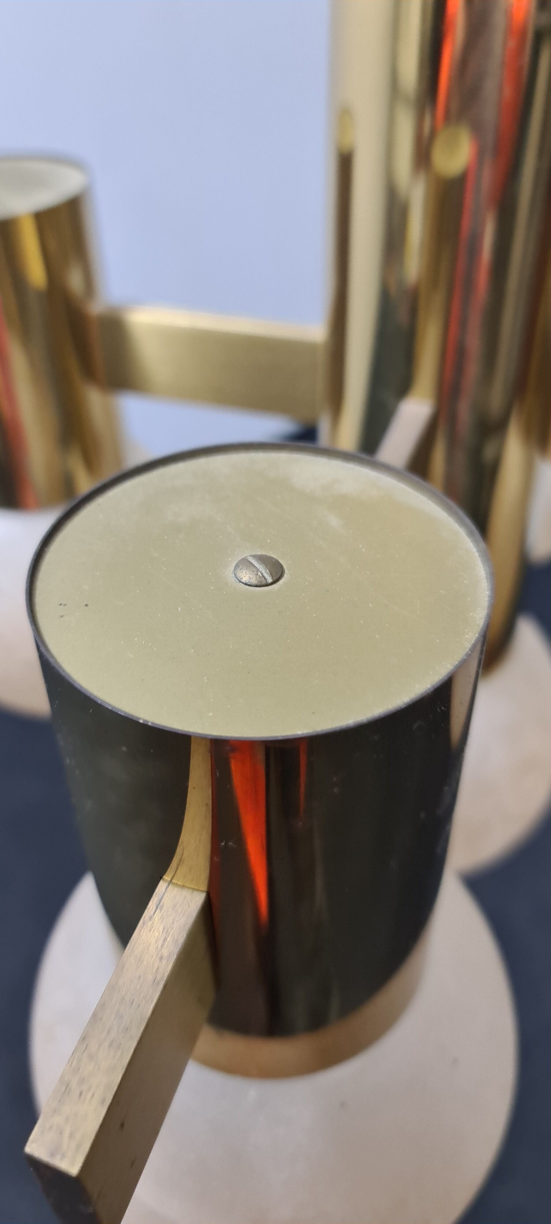 Vintage gold coloured pendant light