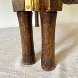 Antique wooden towel rack
