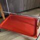 Service trolley rolling table Platex Textable red 70s Space Age
