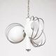 VINTAGE 70'S CHANDELIER IN SPACE AGE GLASS ITALIAN DESIGN