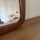 Vintage Danish Teak mirror - organic shapes