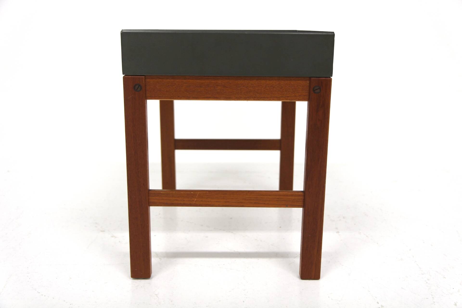 Scandinavian teak and metal planter, Sweden 1960