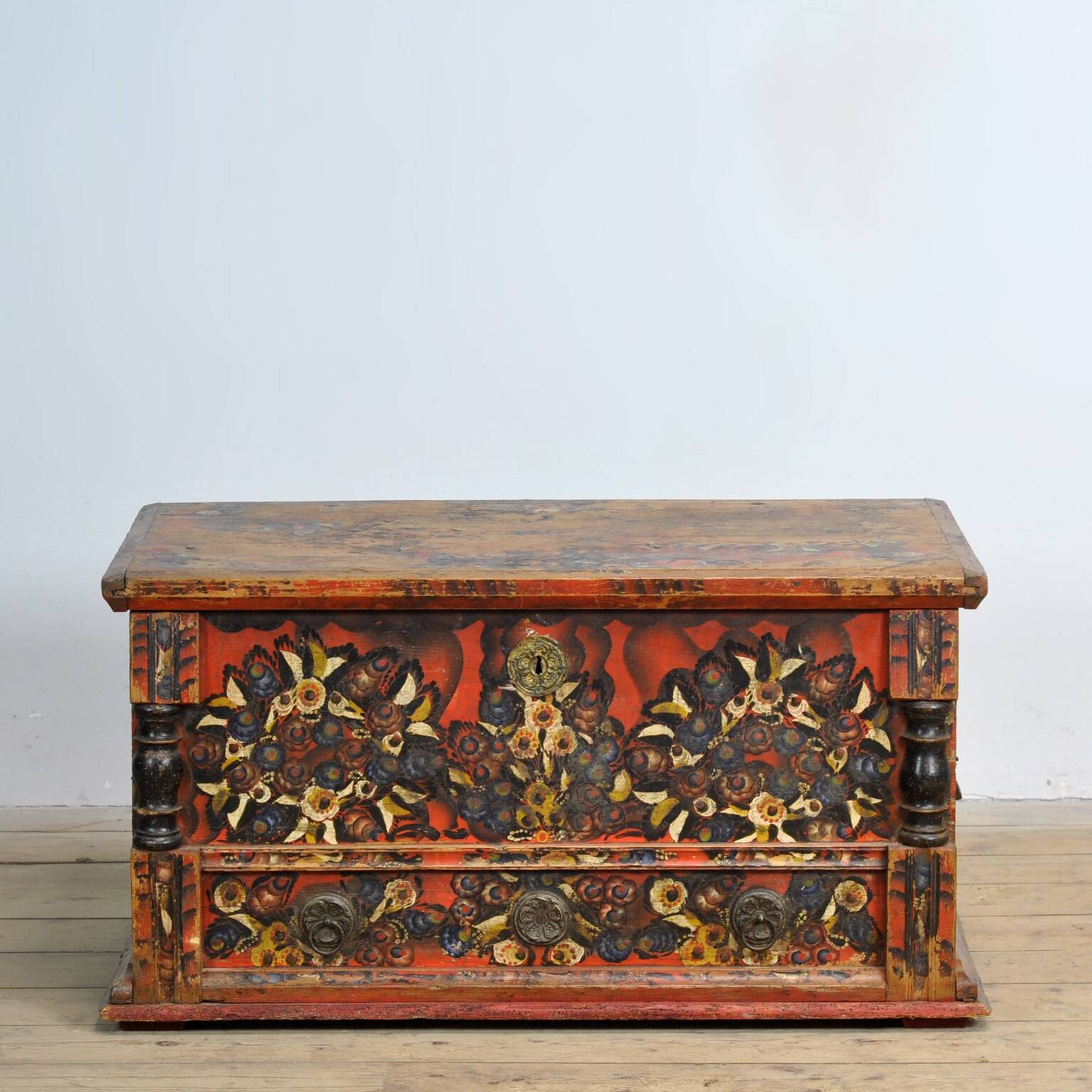 Wedding chest of popular art, circa 1850