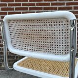 Cesca design chair model b32 in chrome white