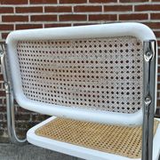 Cesca design chair model b32 in chrome white