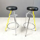Pair of Duplex stools by Javier Mariscal for BD 1980s Memphis