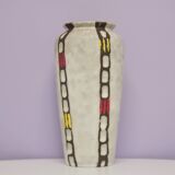 Vase vintage blanc d’allemagne de l’ouest jasba