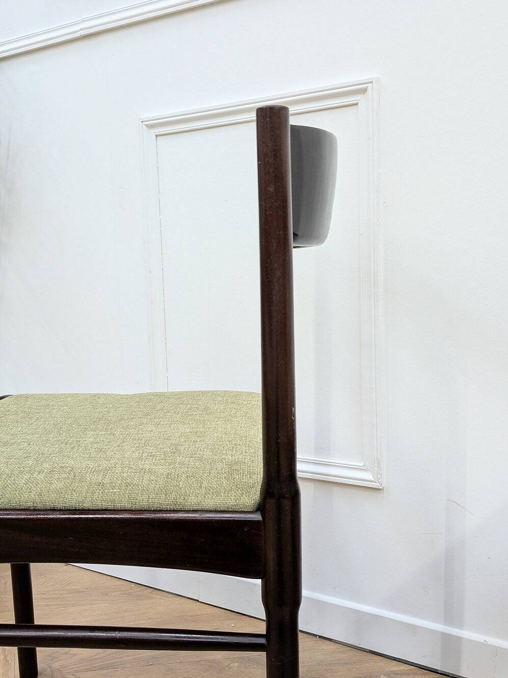 6 chaises scandinaves vintage verte