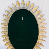 Oval leaf mirror