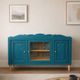Renovated antique sideboard – Petrol blue V33 – Vintage / Art Deco style