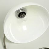 Large Mid Century metal table lamp with plastic shade by Schanzenbach Germa