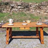 farm table with extensions, solid wood