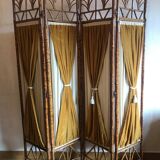 Bamboo and velvet screen