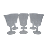 Series of 6 water goblets