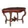 Table ancienne umbertine en acajou, Italie, fin XIXe siècle