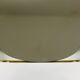 Mid-century illuminated wall mirror by Ernest Igl with brass crown, by Hillebrand.