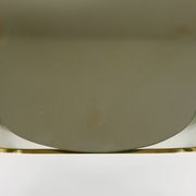 Mid-century illuminated wall mirror by Ernest Igl with brass crown, by Hillebrand.