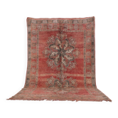 Tapis en laine marocain vintage authentique 205 x 323 cm, tapis boho fait main berbère