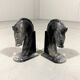 Marble bookends horse heads 1960’s