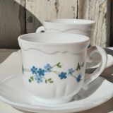 Arcopal forget-me-not Veronica and pourer cups