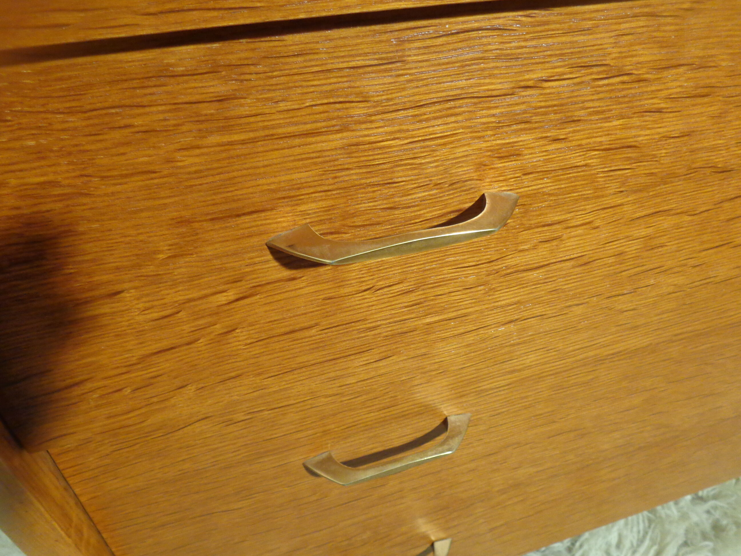 Vintage dresser 1960s light oak