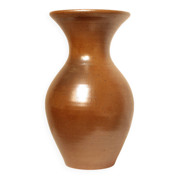 Important vase en grès irisé