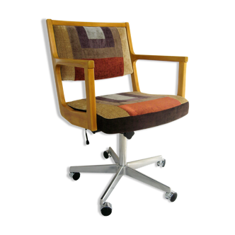 Vintage office chair with wheels