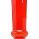 Postmodernist vase, red glass, Poland, 1970s