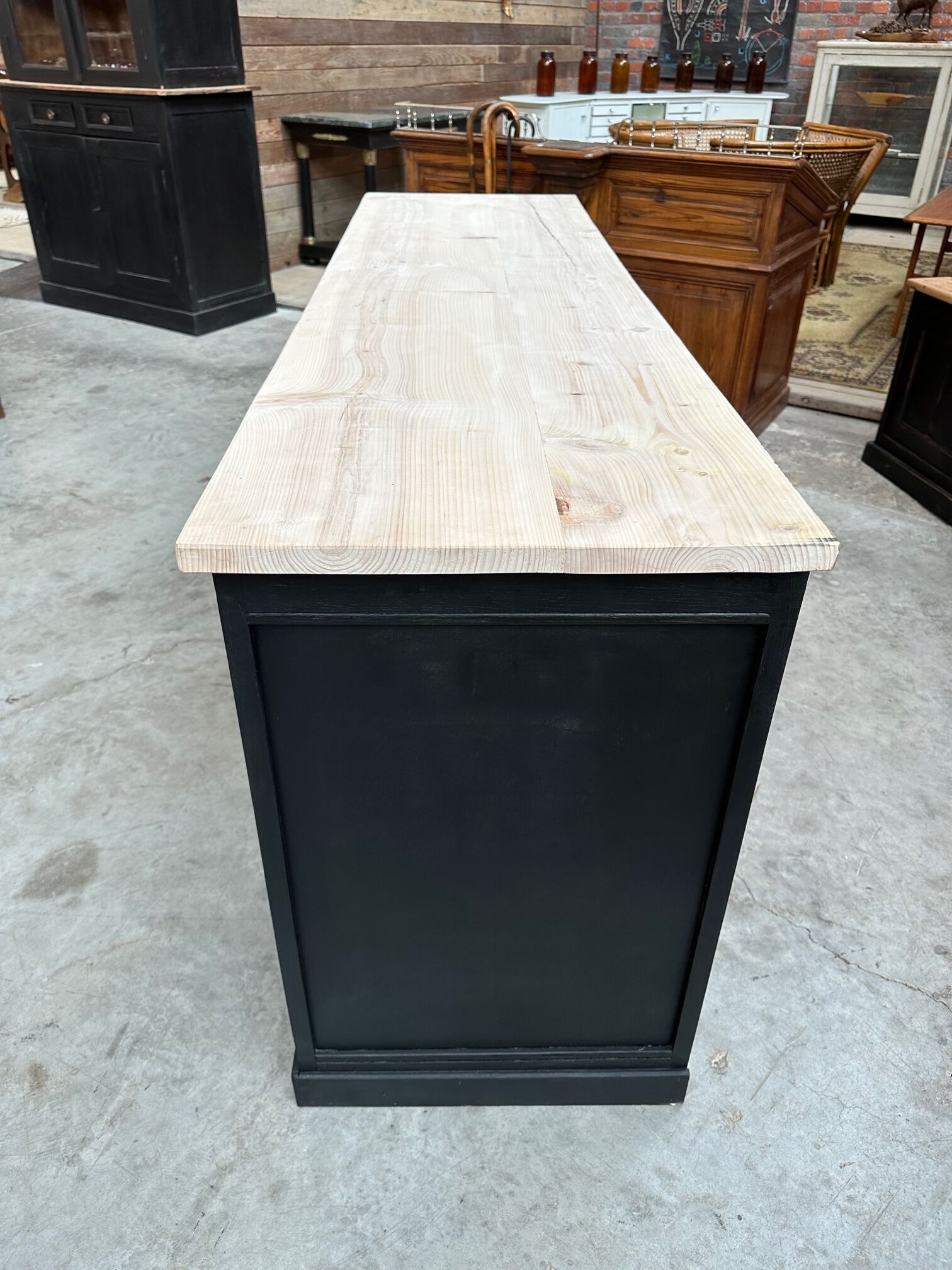 Old patinated craft furniture