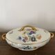 Vintage soup tureen, vegetable dish in white Limoge porcelain from TLB