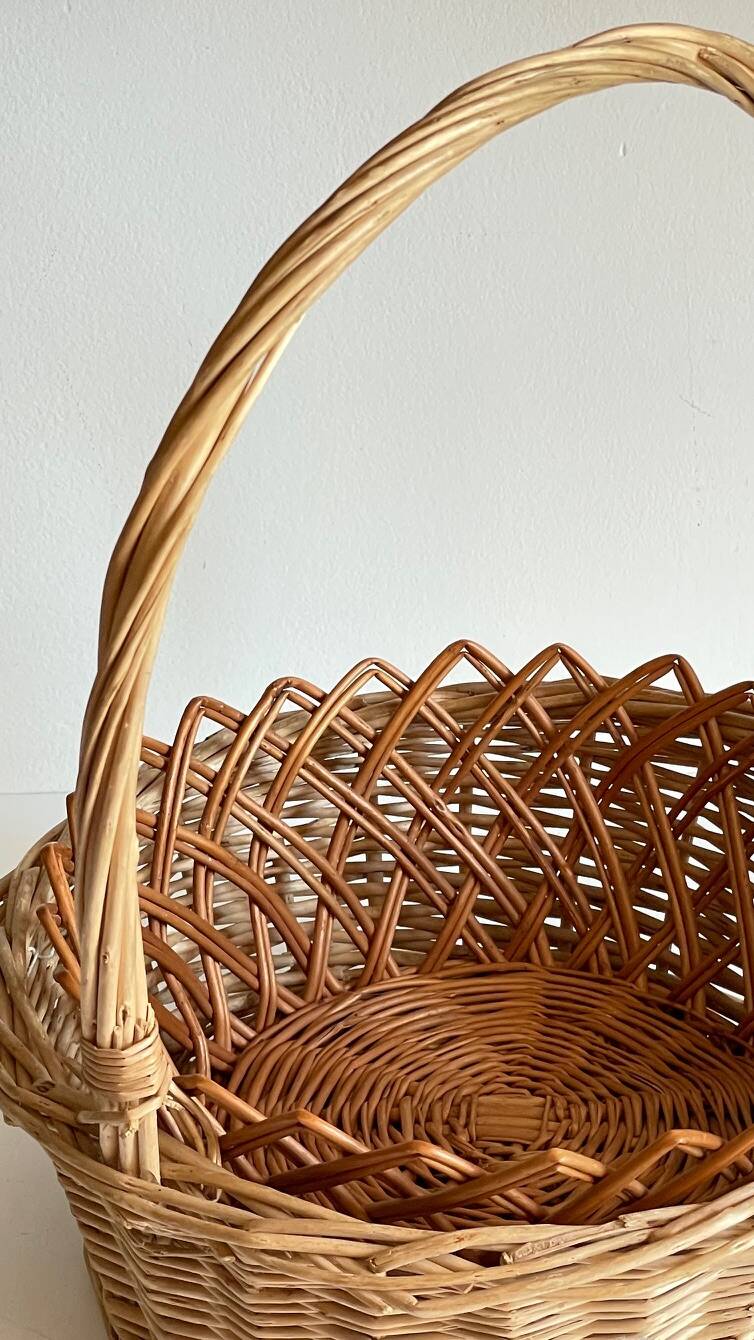 Vintage rattan baskets