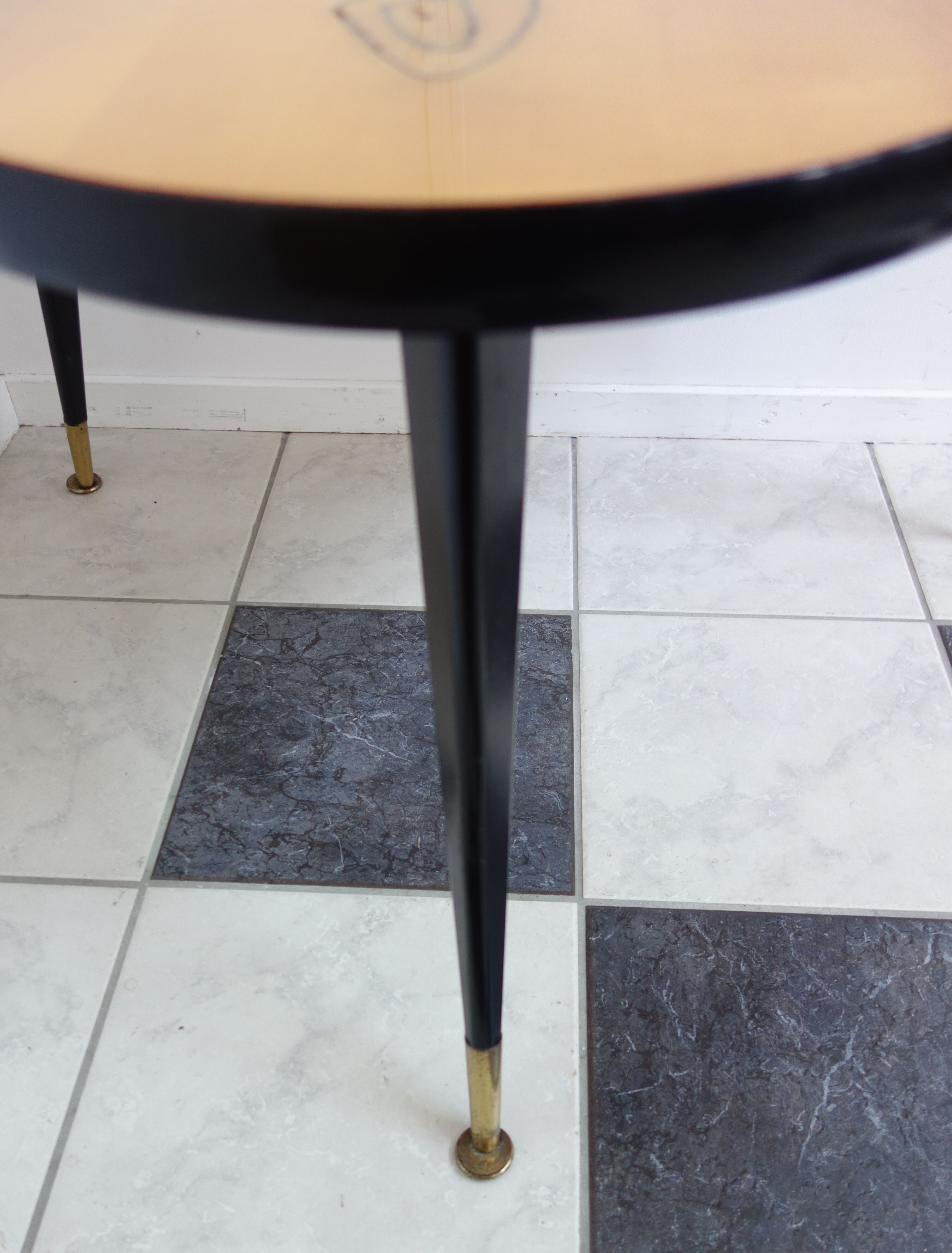 Boomerang shape coffee table 1950