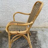 Paire de chaises en rotin