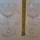 9 crystal water glasses from Baccarat Magenta Grain De Riz, height 15.5 cm.