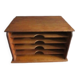 Oak office sorter/antique mail rack