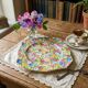 Square plate English earthenware Royal Winton