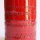 Cylindrical red ceramic vase by Aldo Londi for Bitossi, Italy