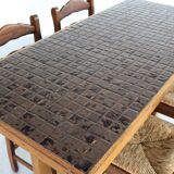 Vintage bar table with chairs | dining table | bar stools | 1950s