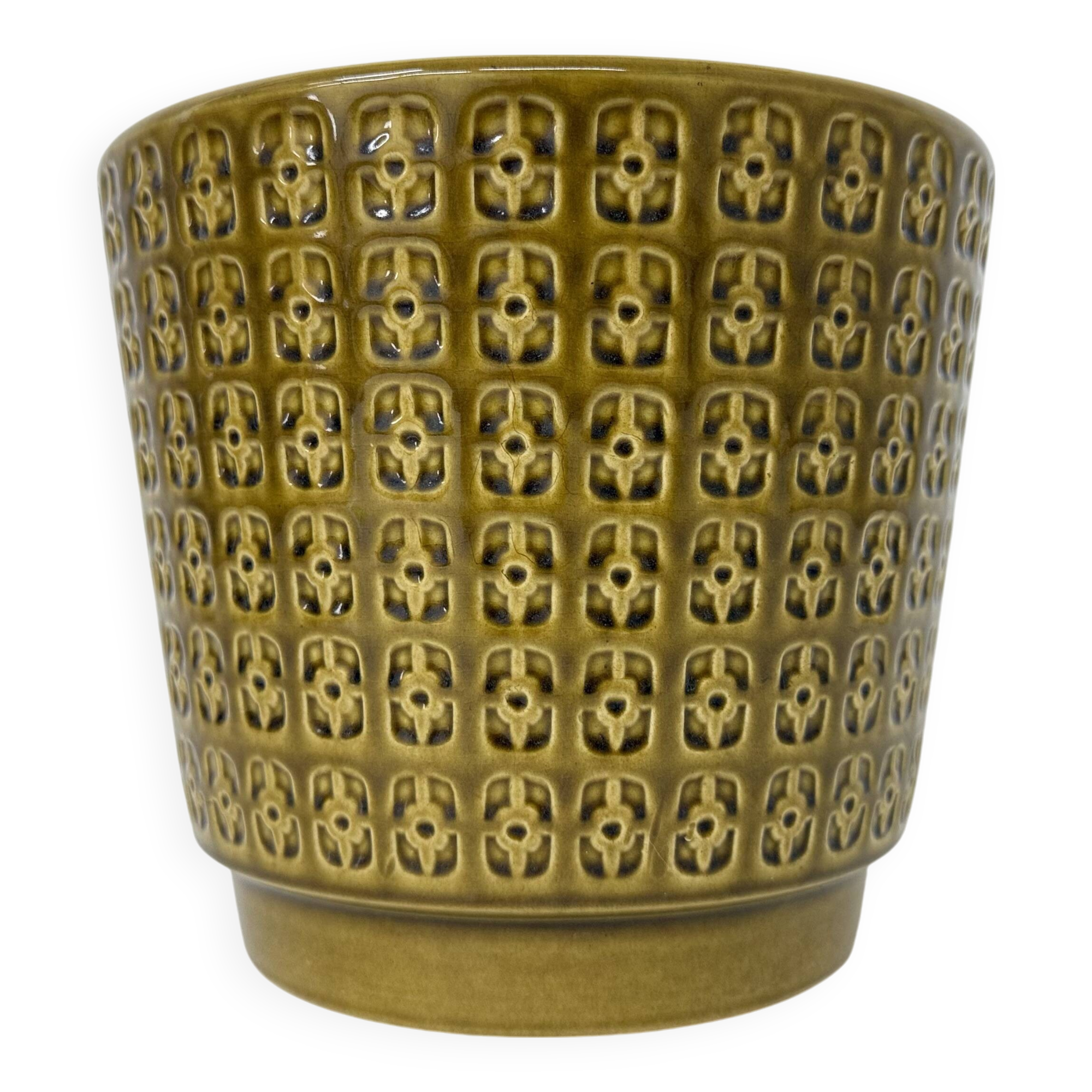 Large ceramic flower pot West Germany retro vintage , 1970's