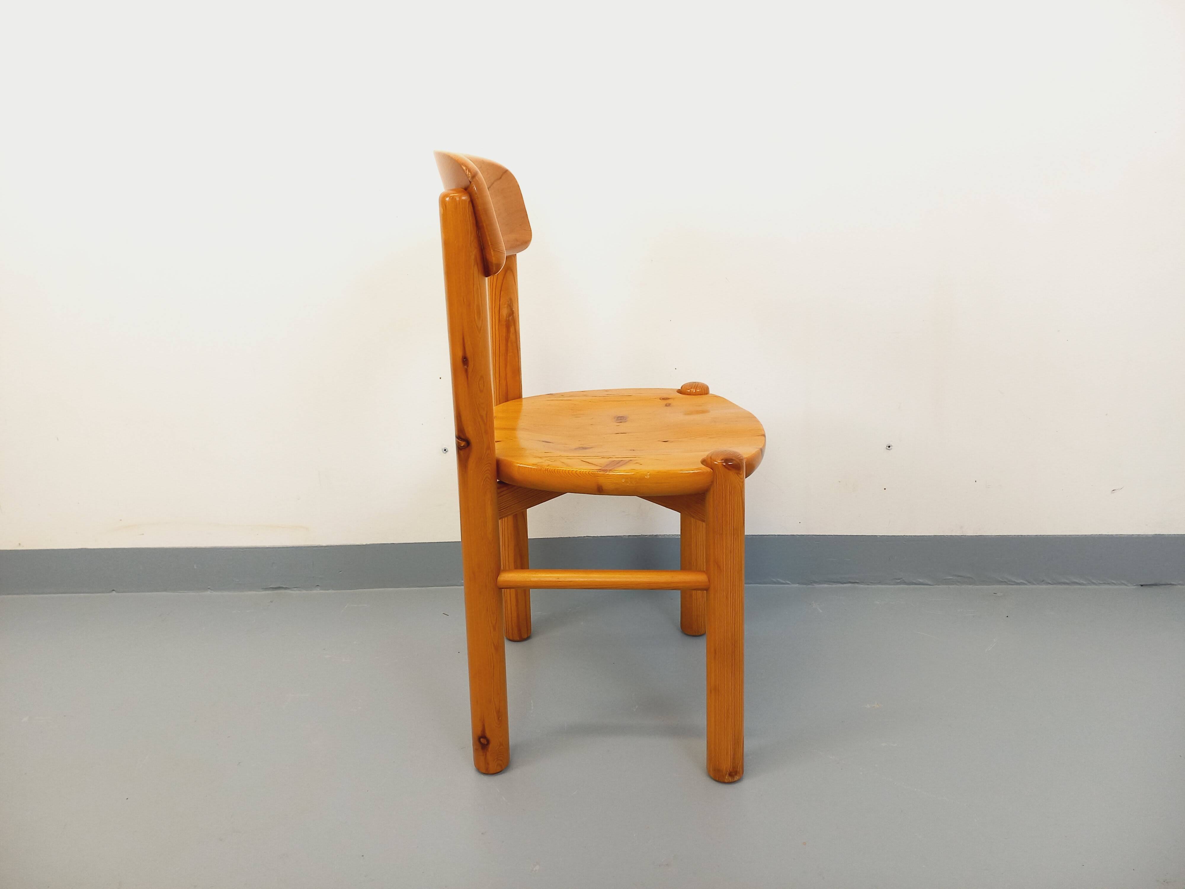 Vintage Scandinavian chair Rainer Daumiller in pine from the 60s 70s.