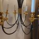 Chandelier design 8 gold brass metal lights