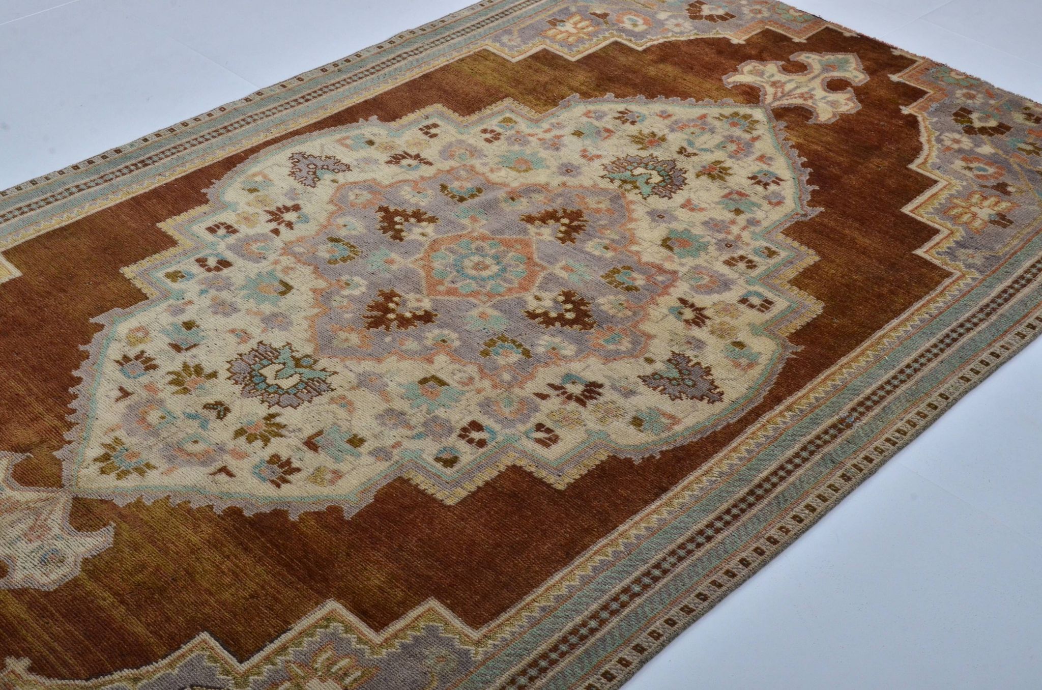 Turkish Oushak handmade rug sku 3568