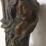 Pair of regulating vases signed Flora Francesco - Art Nouveau