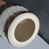 Grand pied de lampe amphore vintage en céramique