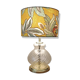 Hollywood Regency style lamp | Chic printed botanical lampshade