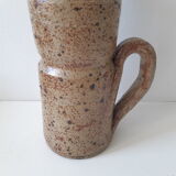Vintage Speckled Stoneware Pitcher