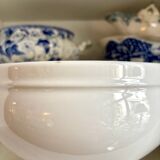Pillivuyt white porcelain eared salad bowl
