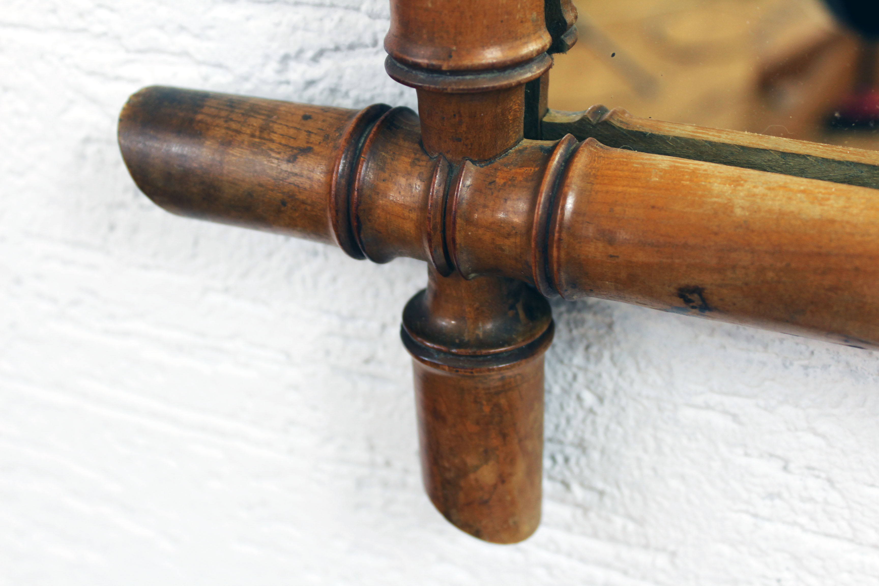 Miroir vintage bambou 61 x 79 cm