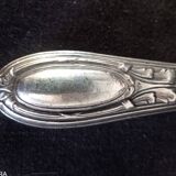 Lot de 7 anciens couteaux à fromage marque Solingen, en argent VM800 et vermeil