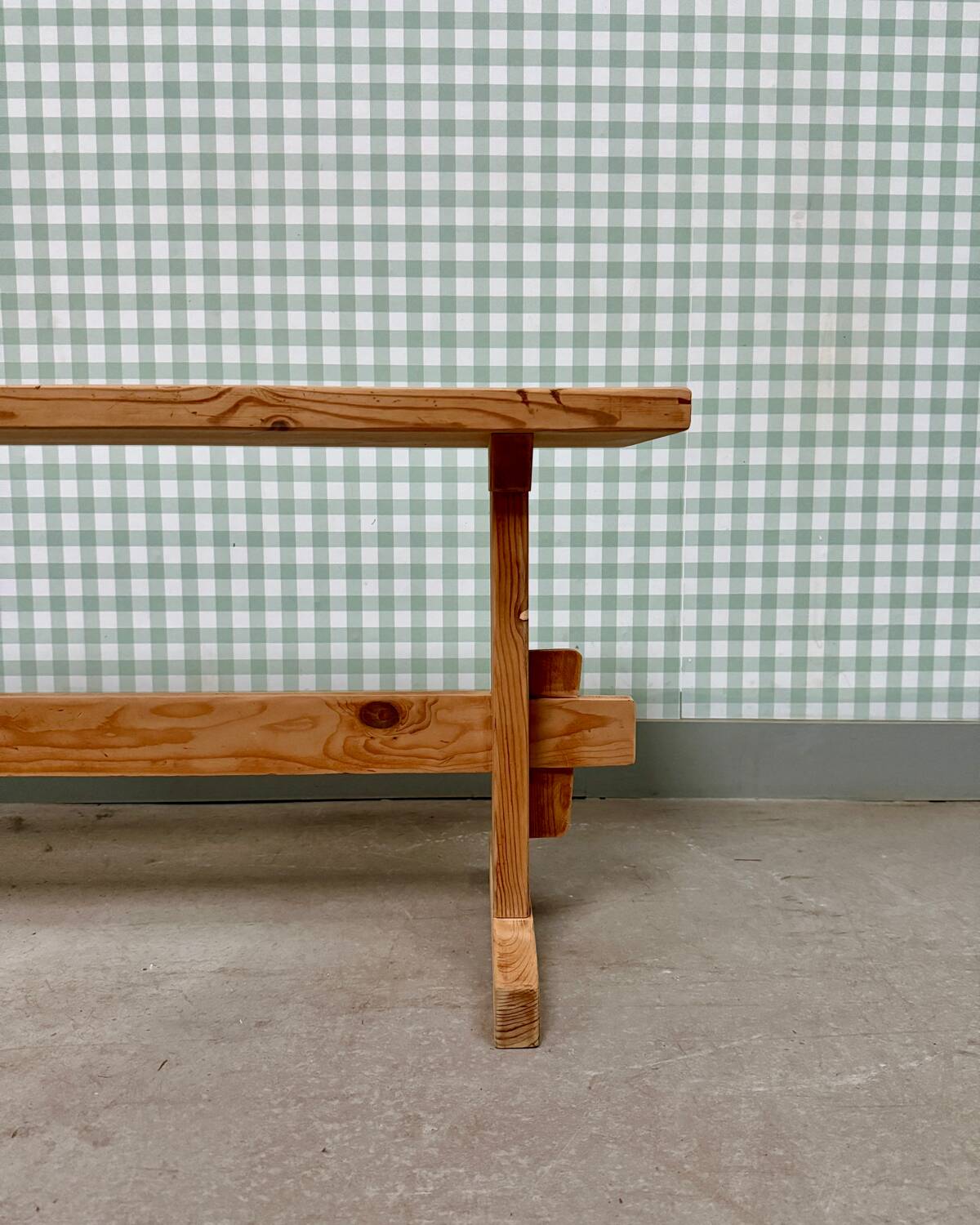 Vintage pitch pine bench (refurbished)